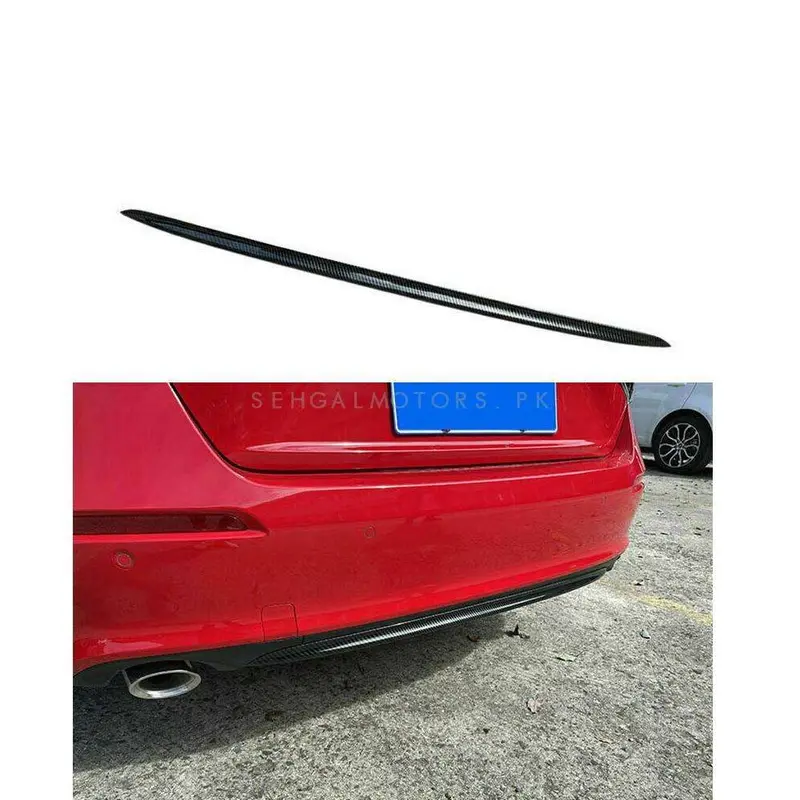 Honda Civic Rear Bumper Trim Carbon Fiber 2022 - 2025 2