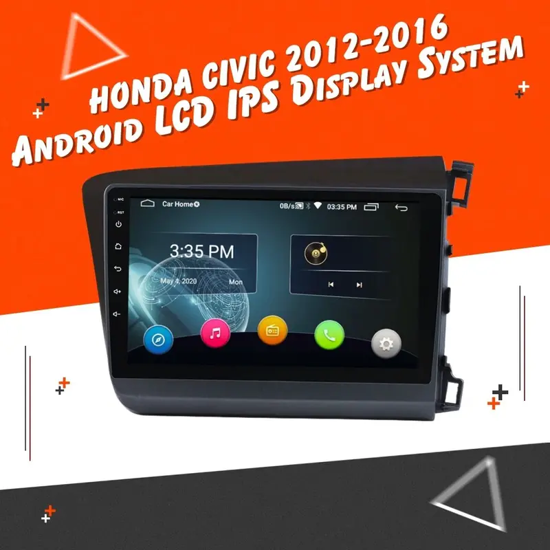 Honda Civic Rebirth Android Lcd Black 9 Inches 2012 - 2016 1