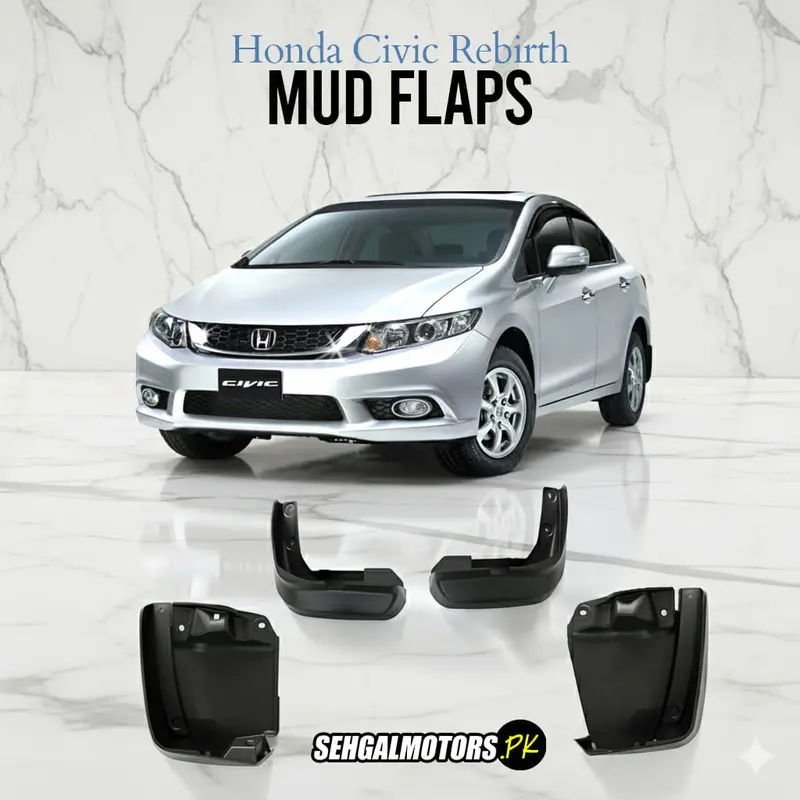Honda Civic Rebirth Mud Flaps 4 Pcs 2013 - 2016 1