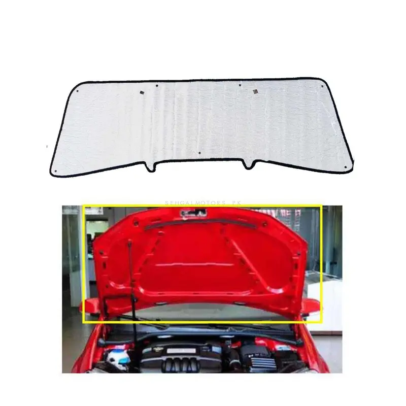 Honda Civic Reborn 2D Aluminum Bonnet Liner Cover 2008 - 2012 - Protector Lid Garnish Bonnet Namda 2