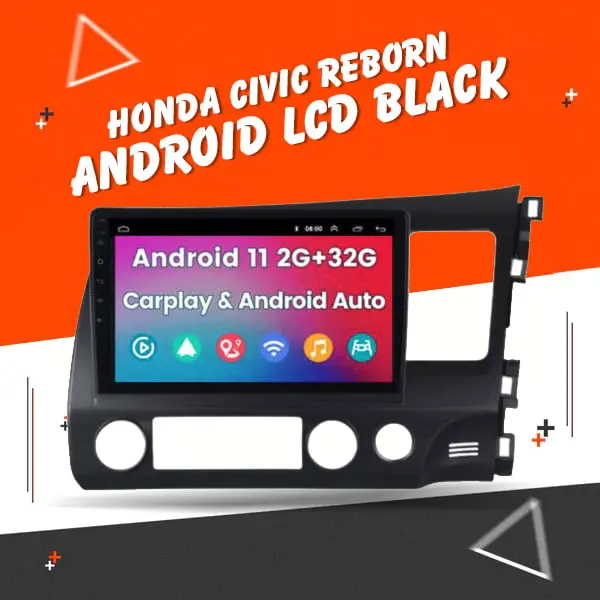 Honda Civic Reborn Android Lcd Black 10 Inches 1