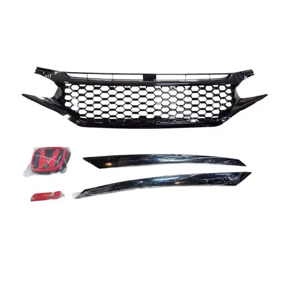 Honda Civic Si Grille Black With Logo 2016 - 2021 - Si Style Grille | Civic Grille 2