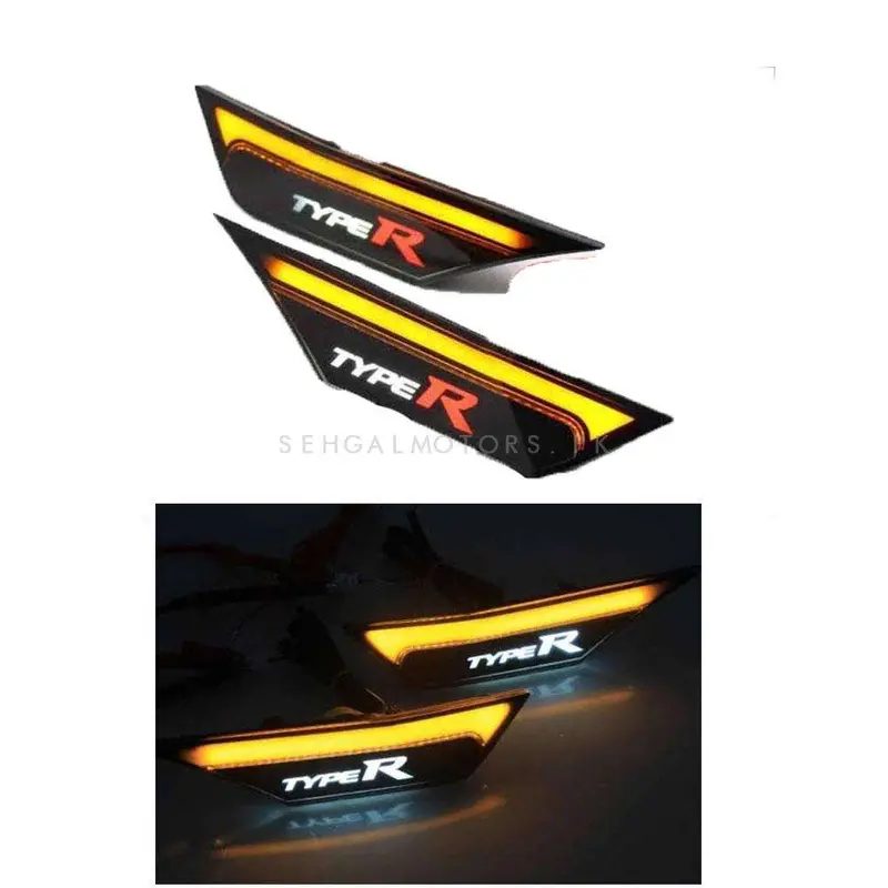 Honda Civic Side Fender Marker Lamp Type R Style Yello 2