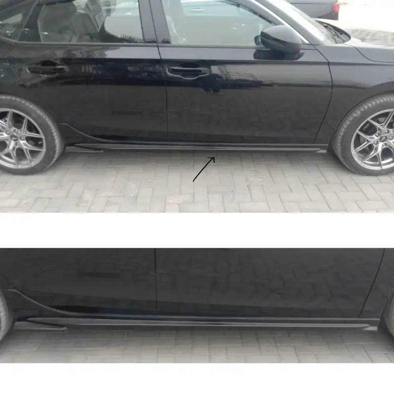 Honda Civic Side Skirts Black Model 2022-2024 1