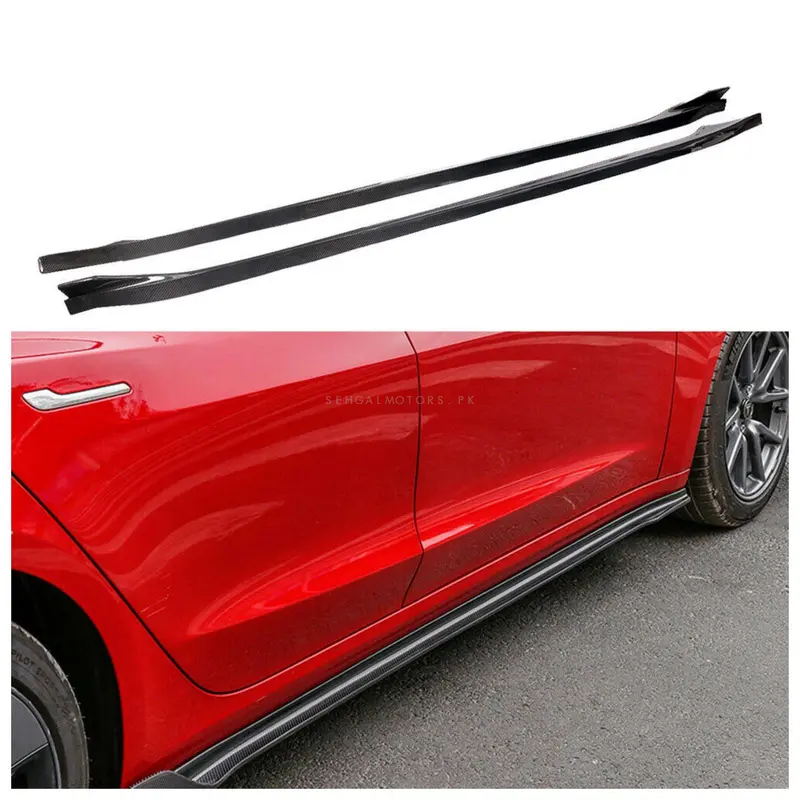 Honda Civic Side Skirts Glossy Black Aero Style 2022 - 2025 1