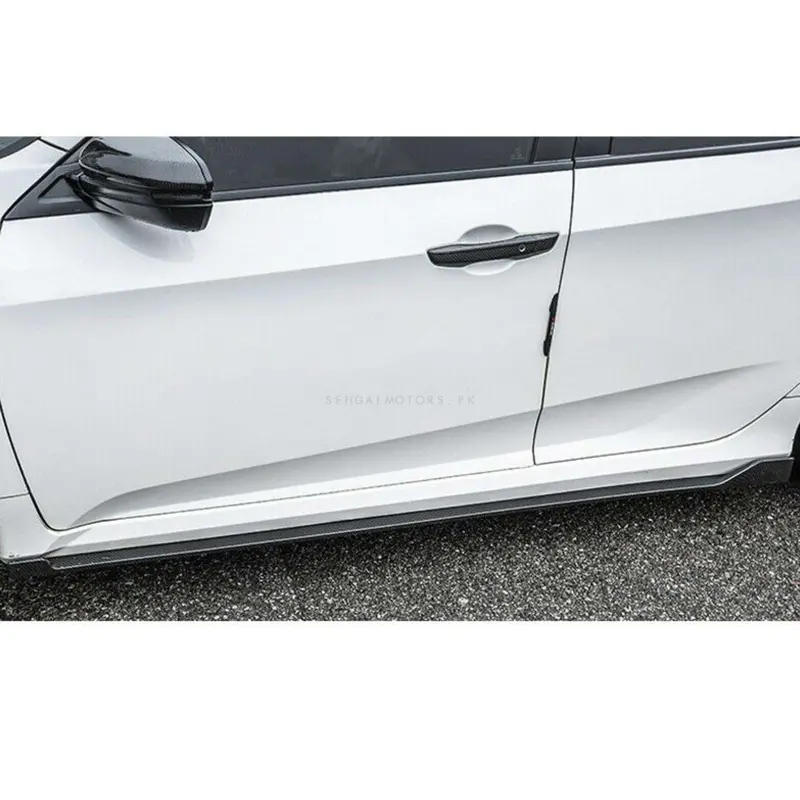 Honda Civic Side Skirts Glossy Black Modulo Style 2022 - 2025 2