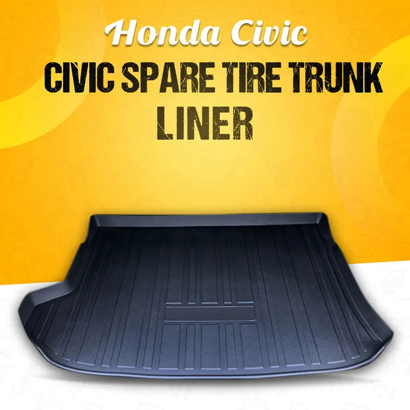 Honda Civic Spare Tire Trunk Liner Mix Design 2022 - 2025 1