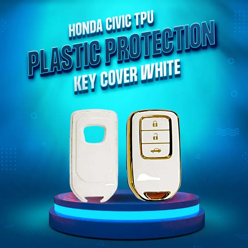 Honda Civic Tpu Plastic Protection Key Cover White - - Model 2016-2021 1