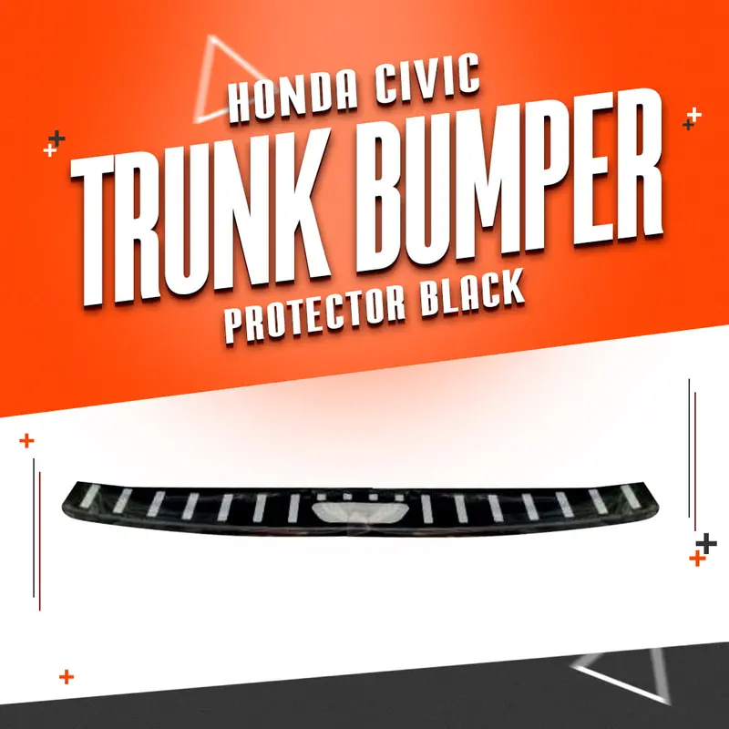 Honda Civic Trunk Bumper Protector Black 2022 - 2025 1