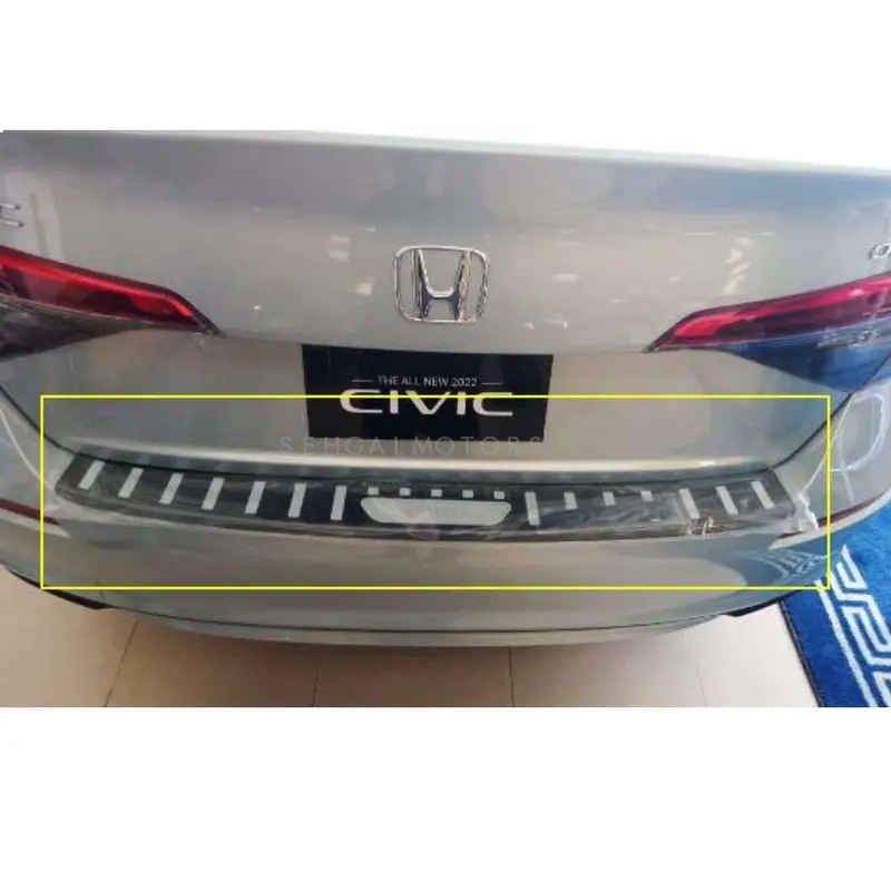 Honda Civic Trunk Bumper Protector Black 2022 - 2025 2