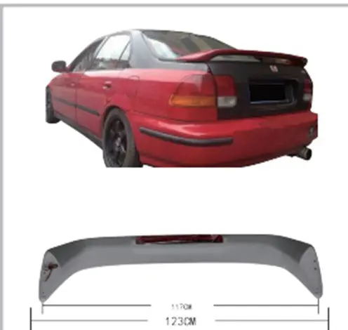 Honda Civic Trunk Led Spoiler With Led Brake Light Plastic 1996 - 1999 - Hd-001 1