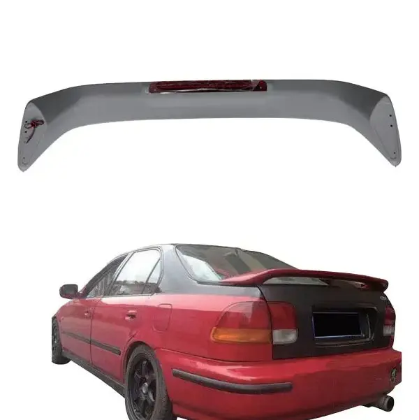 Honda Civic Trunk Led Spoiler With Led Brake Light Plastic 1996 - 1999 - Hd-001 2