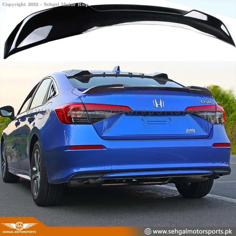Honda Civic Trunk Spoiler Rs Style Model 2022-2023 (Unpainted) 1