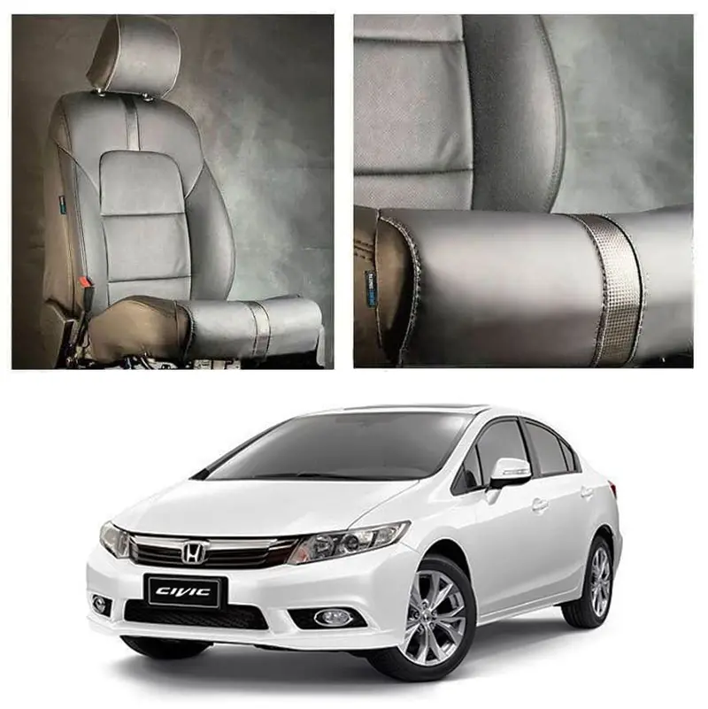 Honda Civic Type R Black Black Seat Covers 2012 - 2016 1