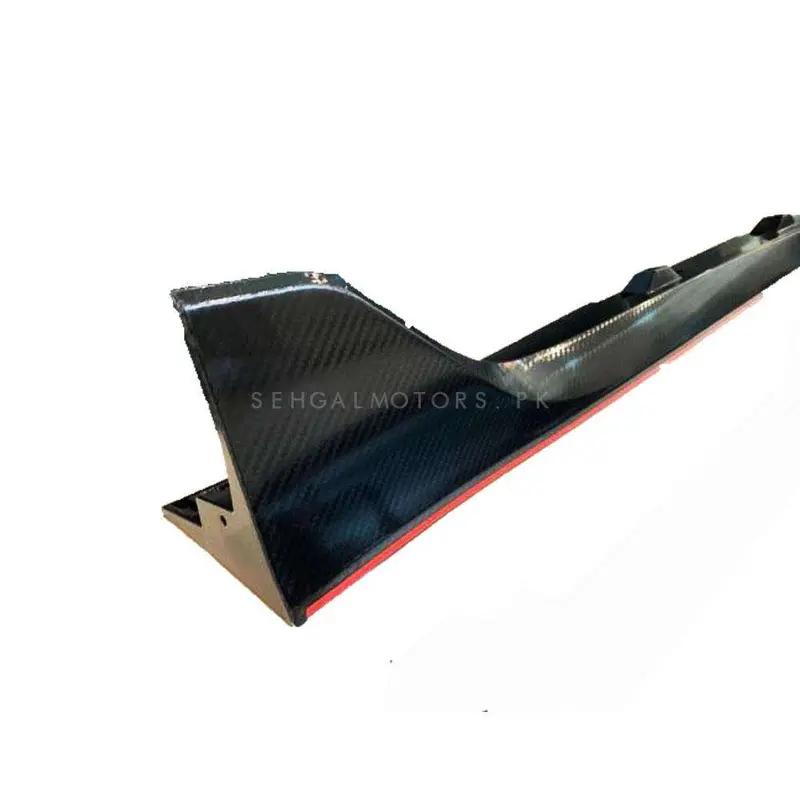 Honda Civic Type R Style Carbon Fiber Side Skirts 2016 - 2021 1