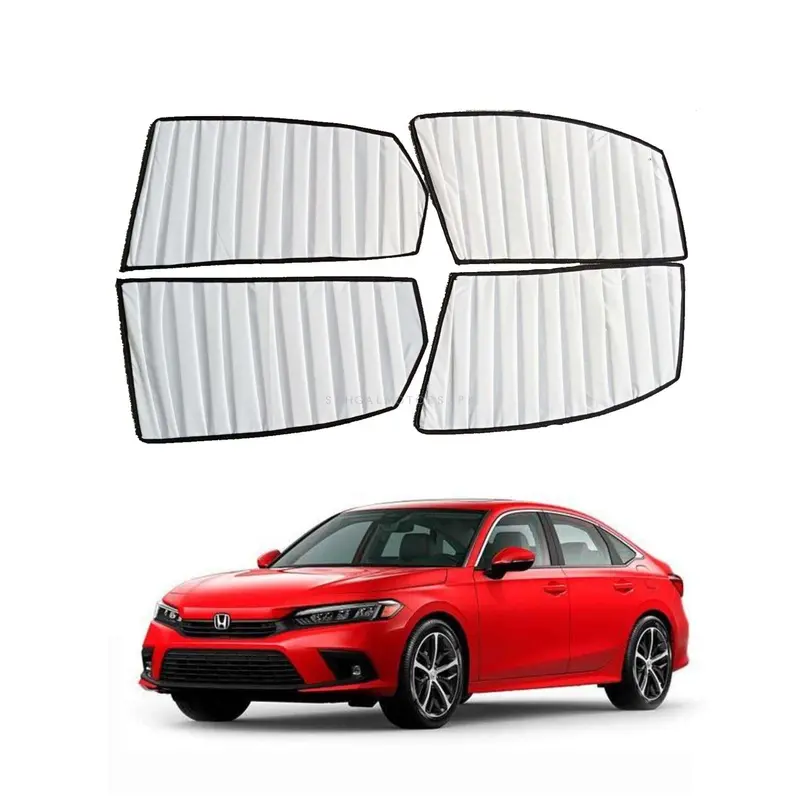Honda Civic White Side Sunshade - Sun Shade | Parda 1