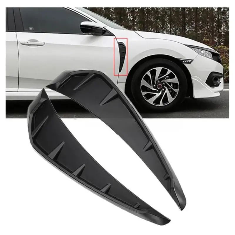 Honda Civic X Fender Air Flow Black Model 2016-2021 1