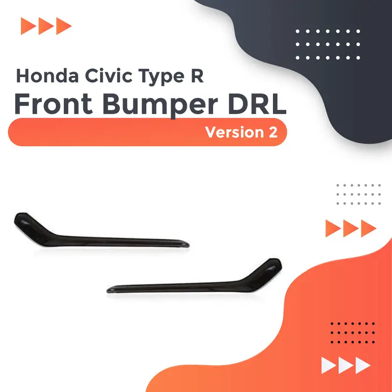 Honda Civic X Type R Front Bumper Fog Lamp Drl 2016 - 2021 1