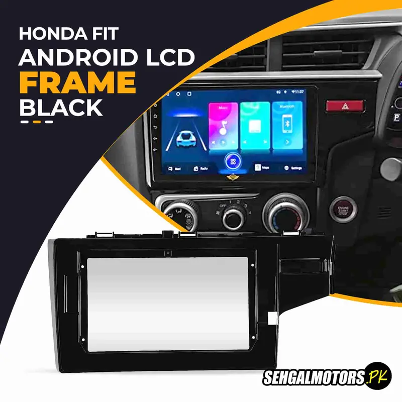 Honda Fit Android Lcd Frame With Grip Black 9 Inches 2013-2019 1