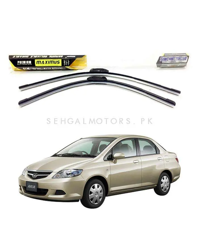 Honda Fit Aria Maximus Premium Silicone Wiper Blades - Model 2002-2008 1