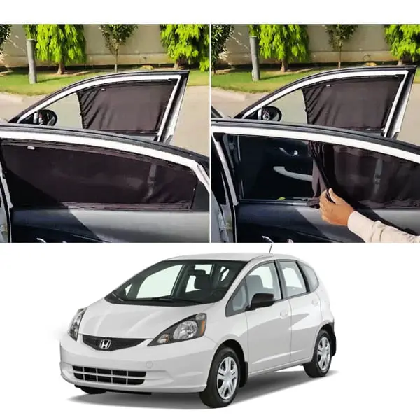 Honda Fit Custom Fit Retractable Curtains 2012-2016 - Sun Shade - Parda 1