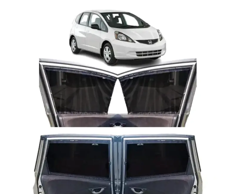 Honda Fit Custom Fit Retractable Curtains 2012-2016 - Sun Shade - Parda 2