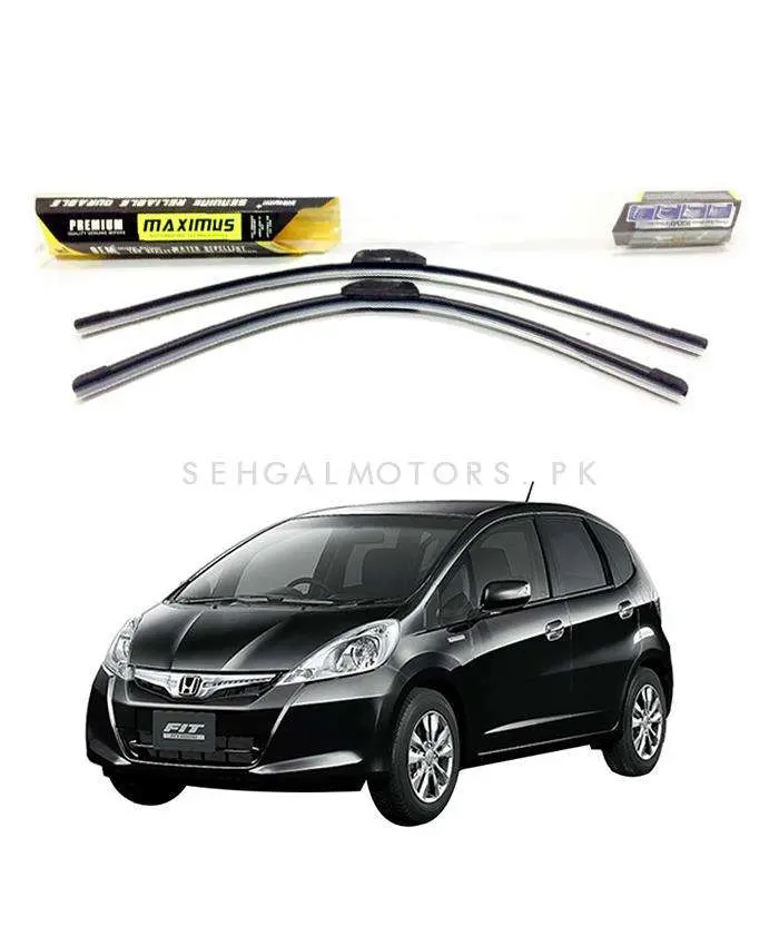 Honda Fit Hybrid Maximus Premium Silicone Wiper Blades 2010-2013 1