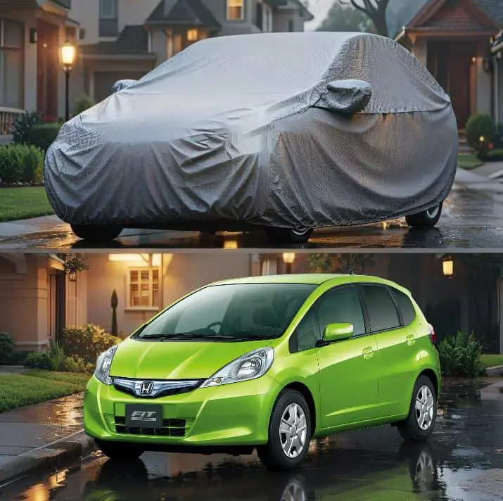 Honda Fit Maximus Non Woven Car Top Cover 2007-2013 - - Scratchproof And Waterproof - Without Belt 1