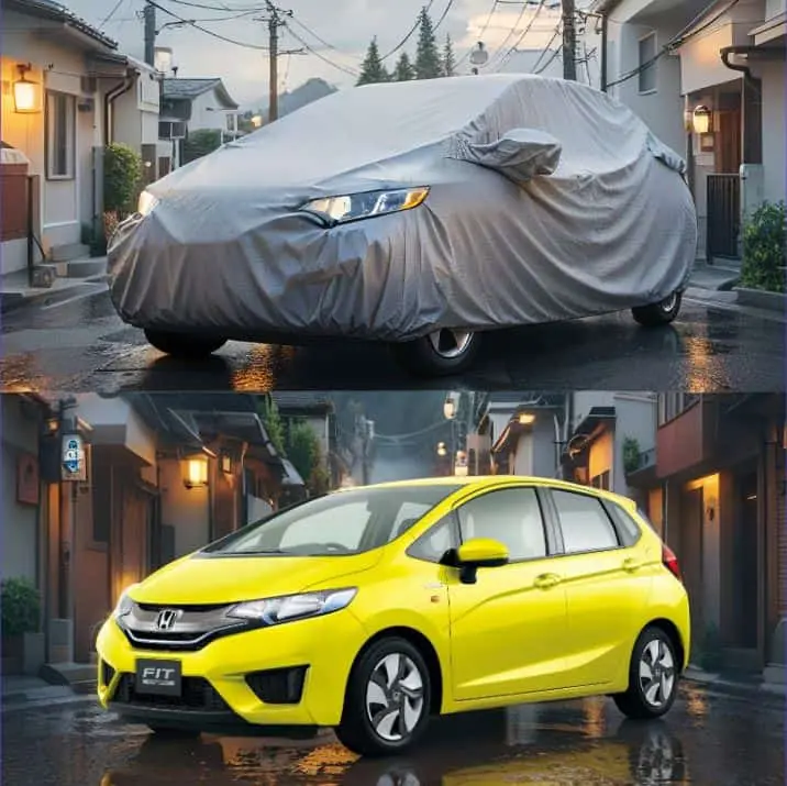 Honda Fit Maximus Non Woven Car Top Cover 2013-2017 - - Scratchproof And Waterproof - Without Belt 1