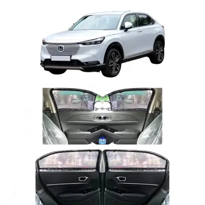 Honda Hrv Custom Fit Retractable Curtains 2022-2024 2022 - 2025 - Sun Shade - Parda 2