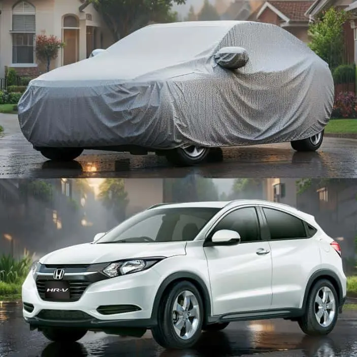 Honda Hrv Maximus Non Woven Car Top Cover 2022 - 2025 - - Scratchproof Waterproof - Without Belt 1
