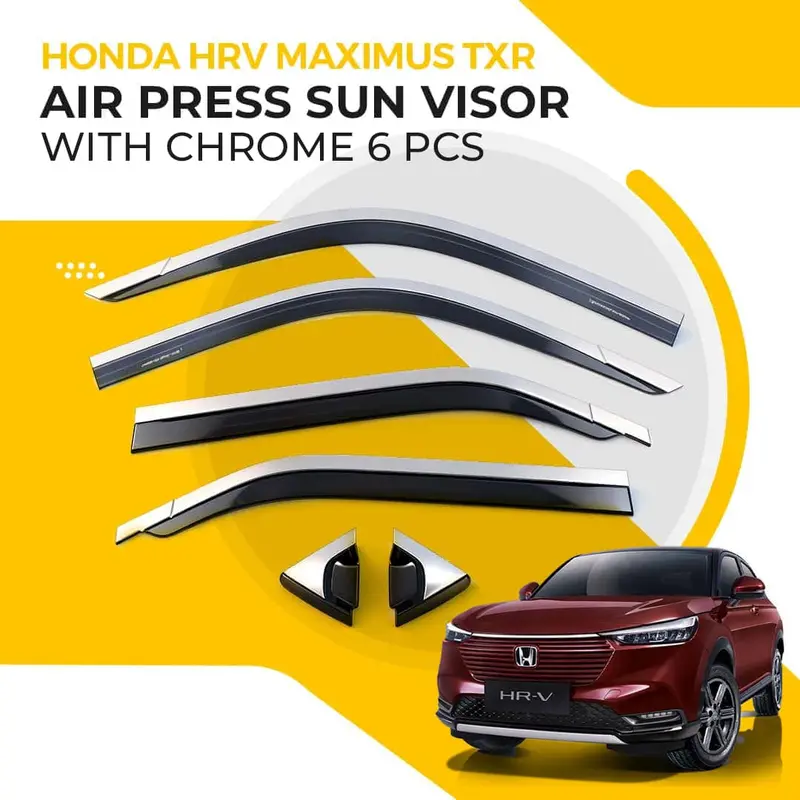 Honda Hrv Maximus Txr Air Press Sun Visor With Chrome 6 Pcs 1