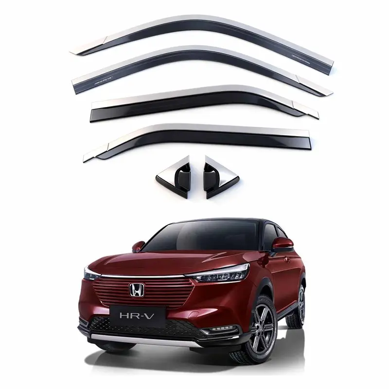 Honda Hrv Maximus Txr Air Press Sun Visor With Chrome 6 Pcs 2