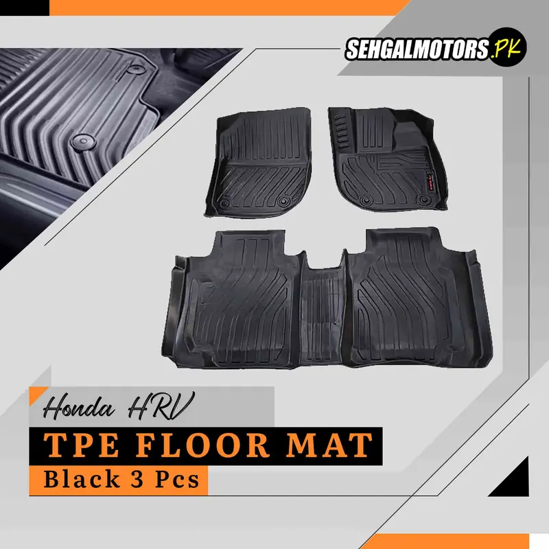 Honda Hrv Tpe Floor Mat Black - Model 2022-2024 2022 - 2025 1
