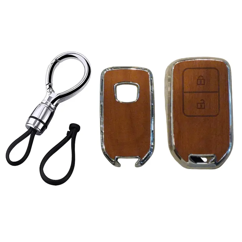 Honda Hrv Tpu Key Cover Wooden Style 2022 - 2025 1