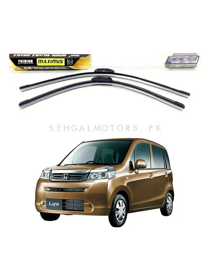 Honda Life Maximus Premium Silicone Wiper Blades - Model 2008-2014 1