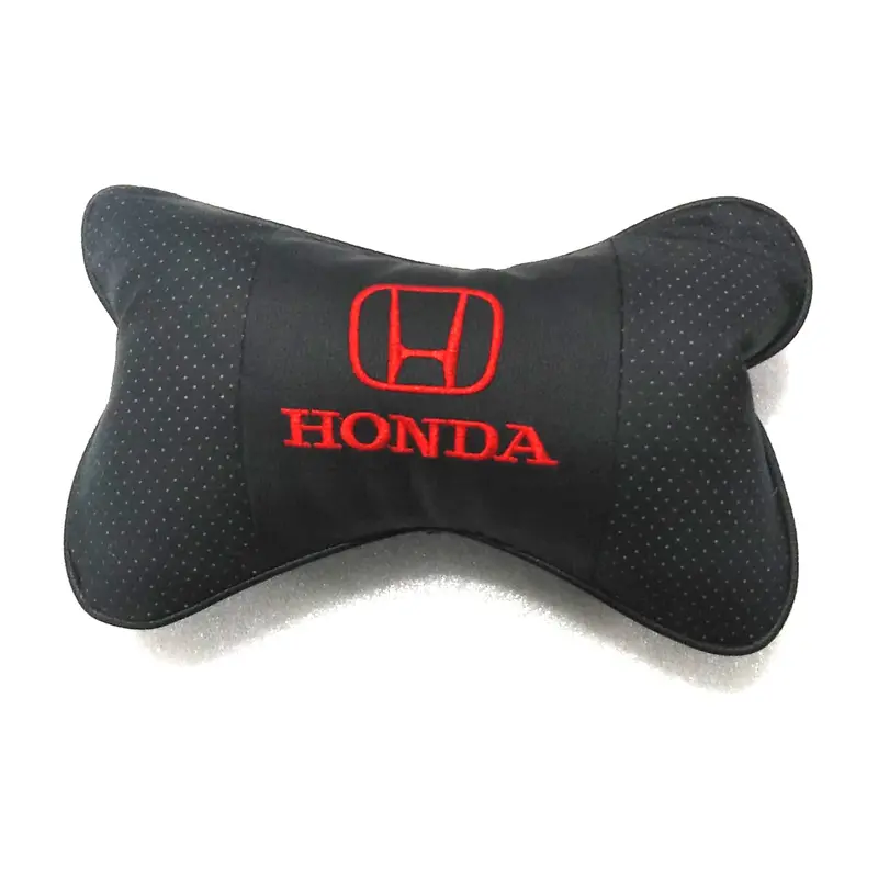 Honda Logo Imported Neck Rest Headrest Pillow Cushion Each 2