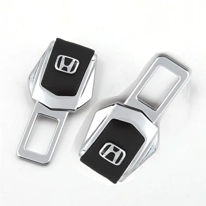 Honda Logo Seat Belt Clip Leather 1