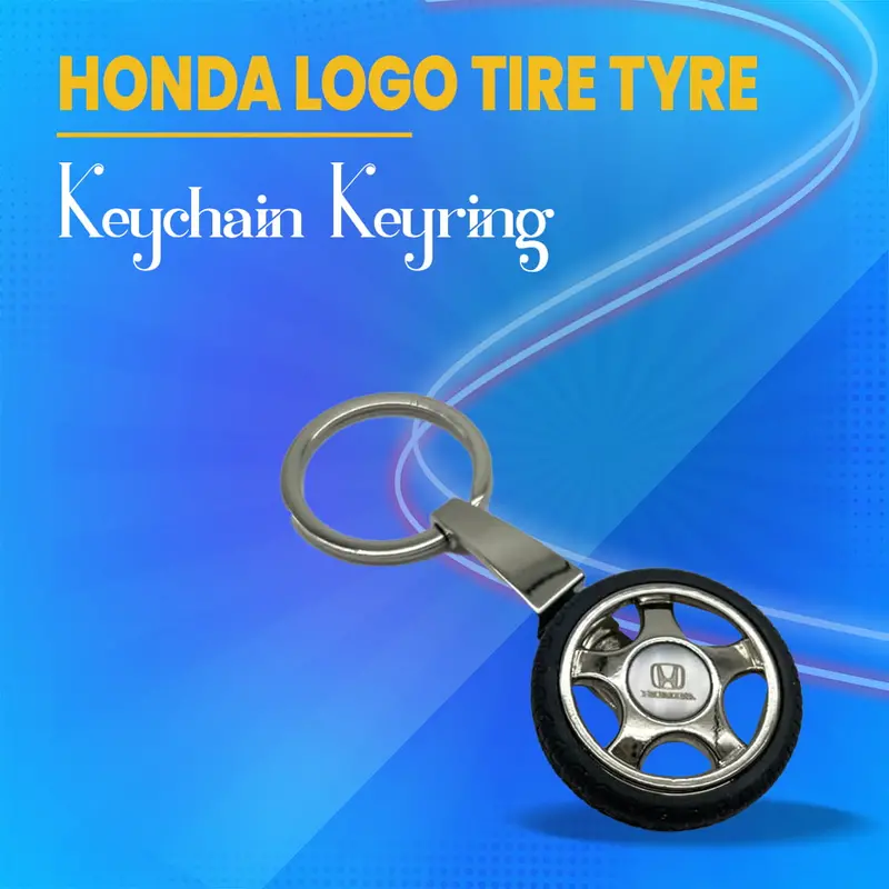 Honda Logo Tire Tyre Keychain Keyring 1