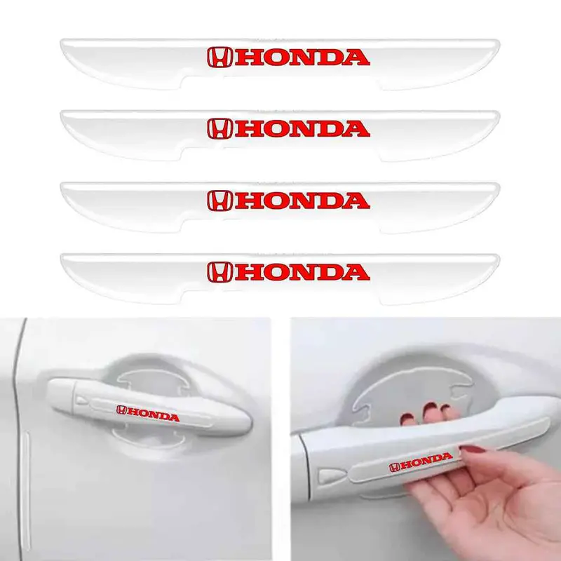 Honda Logo Transparent Door Guards 1