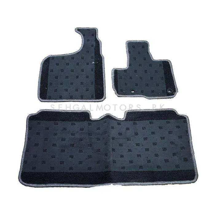 Honda N-One Custom Fit Carpet Floor Mat Mix Design Grey 3 Pcs 2012 - 2017 2