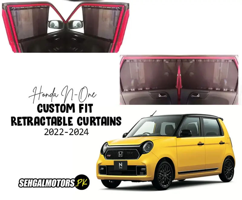 Honda N-One Custom Fit Retractable Curtains 2022 - 2024 - Sun Shade - Parda 1