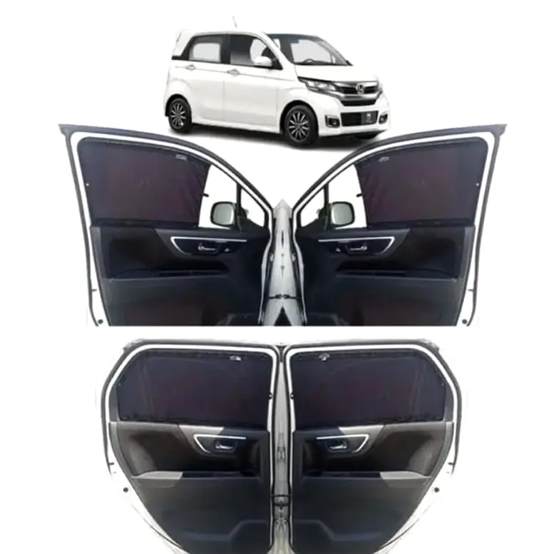 Honda N-Wgn Custom Fit Retractable Curtains 2015-2020 - Sun Shade - Parda 1