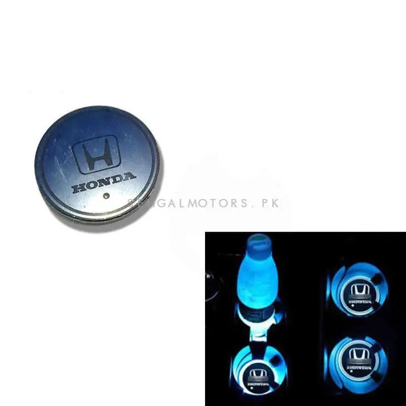 Honda Rgb Led Car Cup Holder Plate - 1 Piece 2