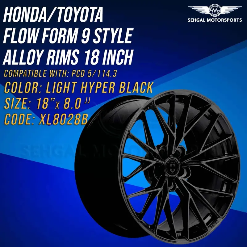 Honda/Toyota Flow Form 9 Style Alloy Rim 18 Inch (Xl8028b) 2