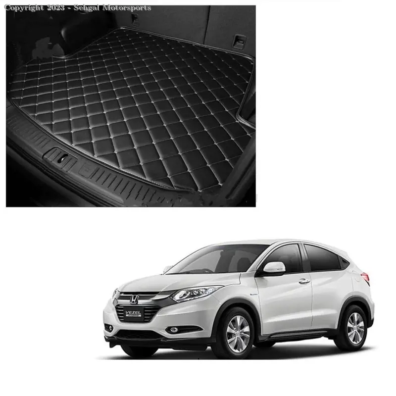 Honda Vezel 7D Eco Trunk Mat Black (With Black Or Beige Stitch) Model 2020-2021 1