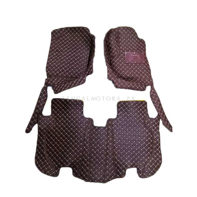 Honda Vezel 7D Floor Mats - Coffee - 3 Pcs Set 2013 - 2025 2