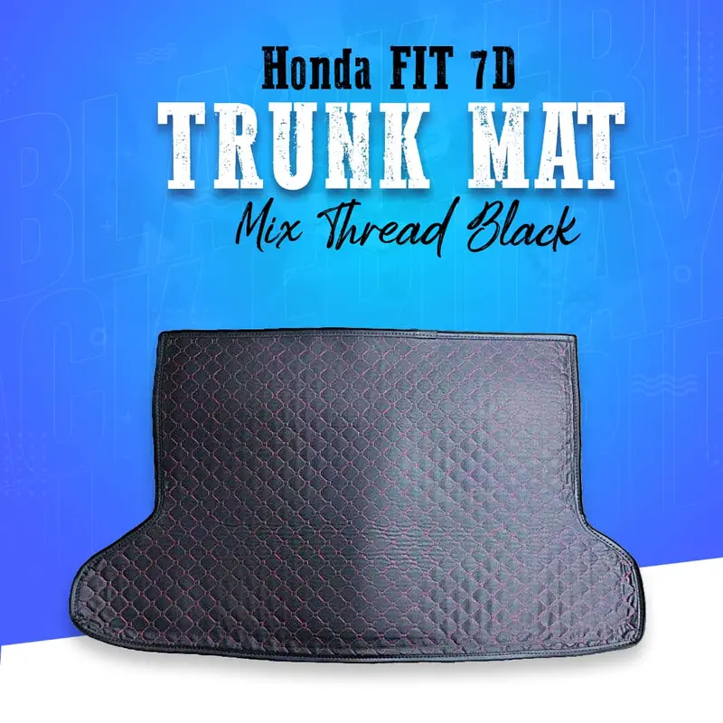 Honda Vezel 7D Trunk Mat Mix Thread Black 2013 - 2025 - Cargo Boot Liner Diggi Protection Tray Cover 1