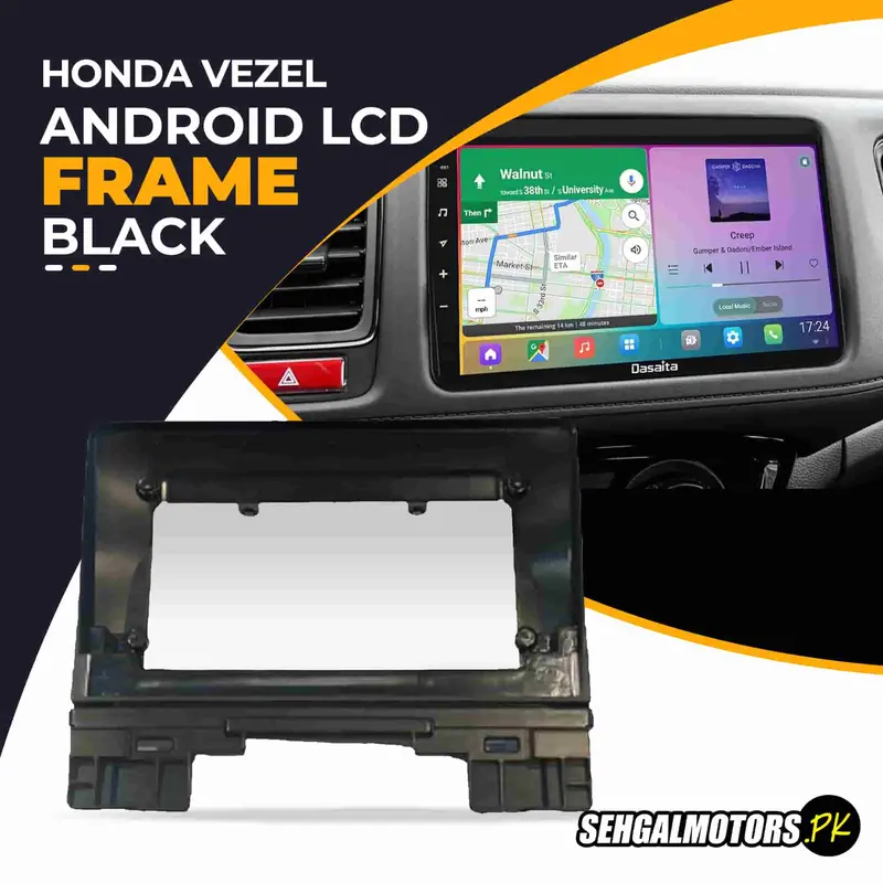 Honda Vezel Android Lcd Frame With Grip Black 9 Inches 2021 - 2025 1