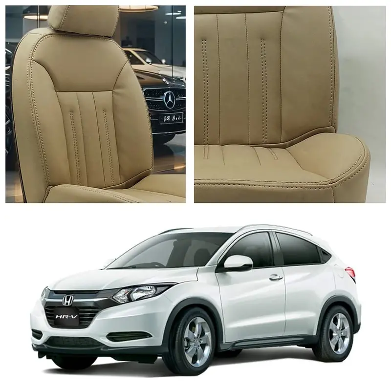 Honda Vezel Audi Design Beige Seat Covers 2013 - 2025 1